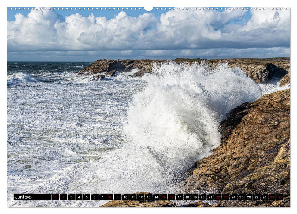 Côte Sauvage - La côte sauvage de Bretagne (Calendrier mural CALVENDO 2024) 