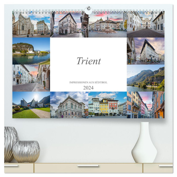 Trento impressions from South Tyrol (CALVENDO Premium wall calendar 2024) 