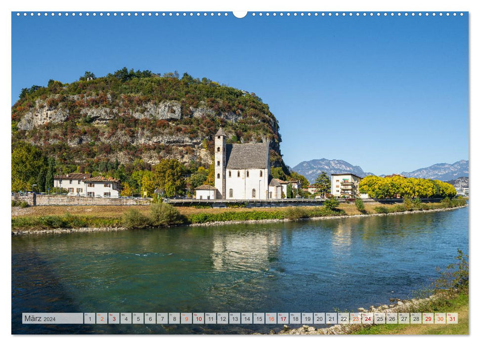 Trento impressions from South Tyrol (CALVENDO Premium wall calendar 2024) 