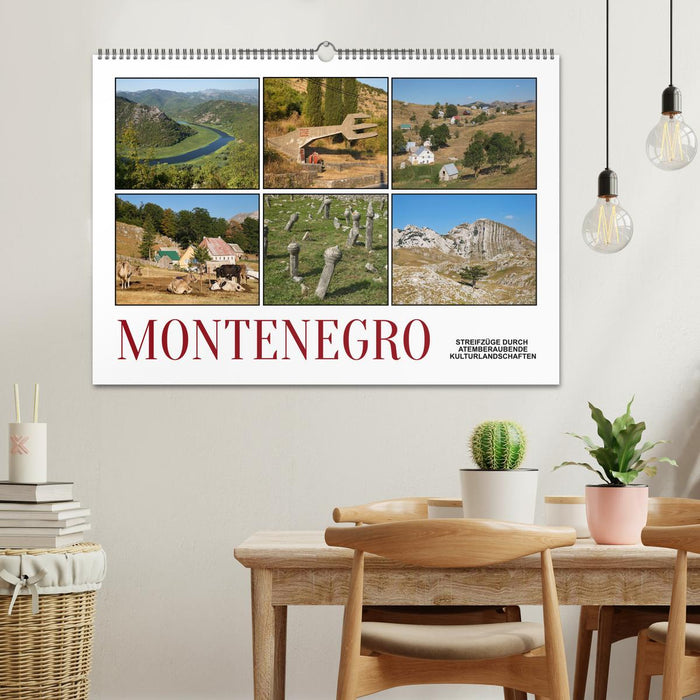 Monténégro - incursions à travers des paysages culturels à couper le souffle (calendrier mural CALVENDO 2024) 