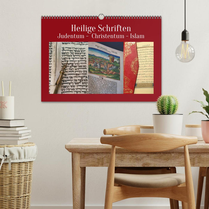 Holy Scriptures. Judaism, Christianity, Islam (CALVENDO wall calendar 2024) 