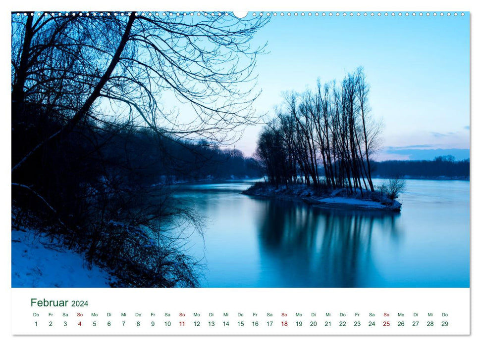 Riparian forests near Enns (CALVENDO wall calendar 2024) 