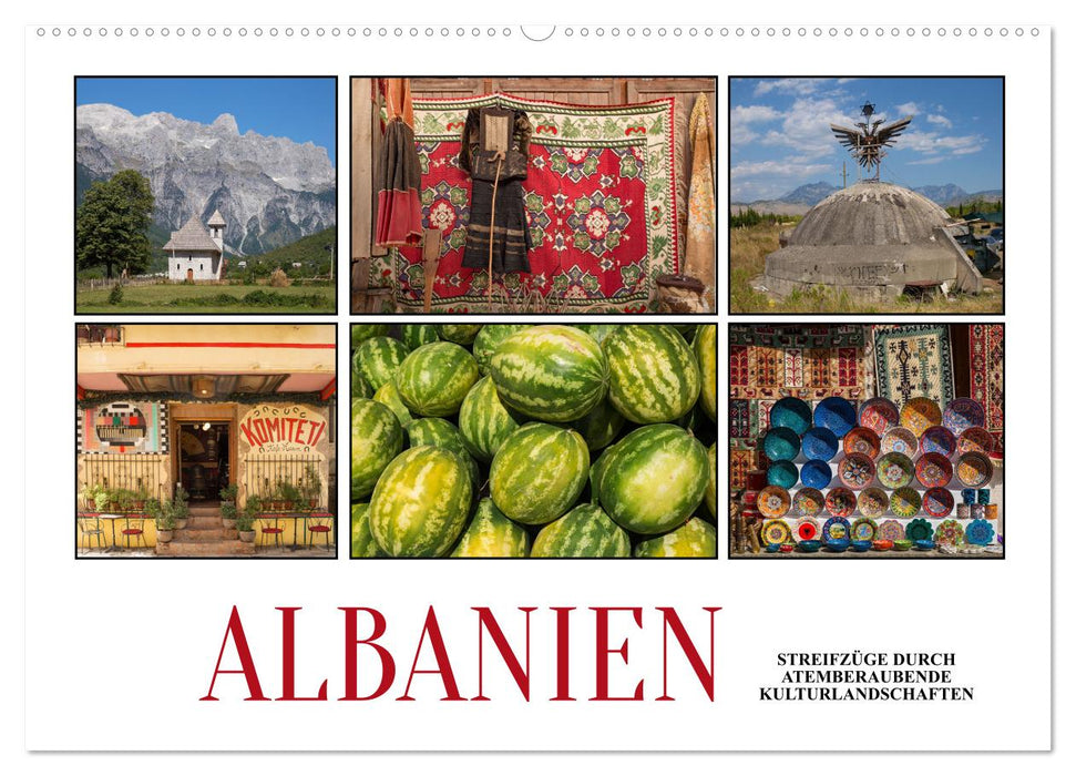 Albania - forays through breathtaking cultural landscapes (CALVENDO wall calendar 2024) 