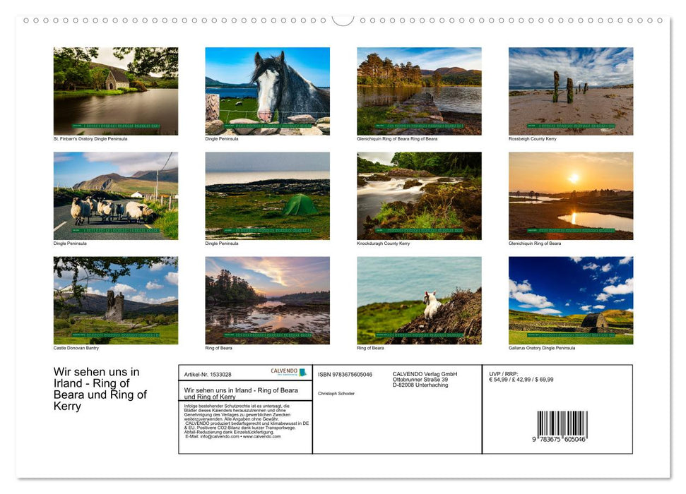 See you in Ireland - Ring of Beara and Ring of Kerry (CALVENDO wall calendar 2024) 