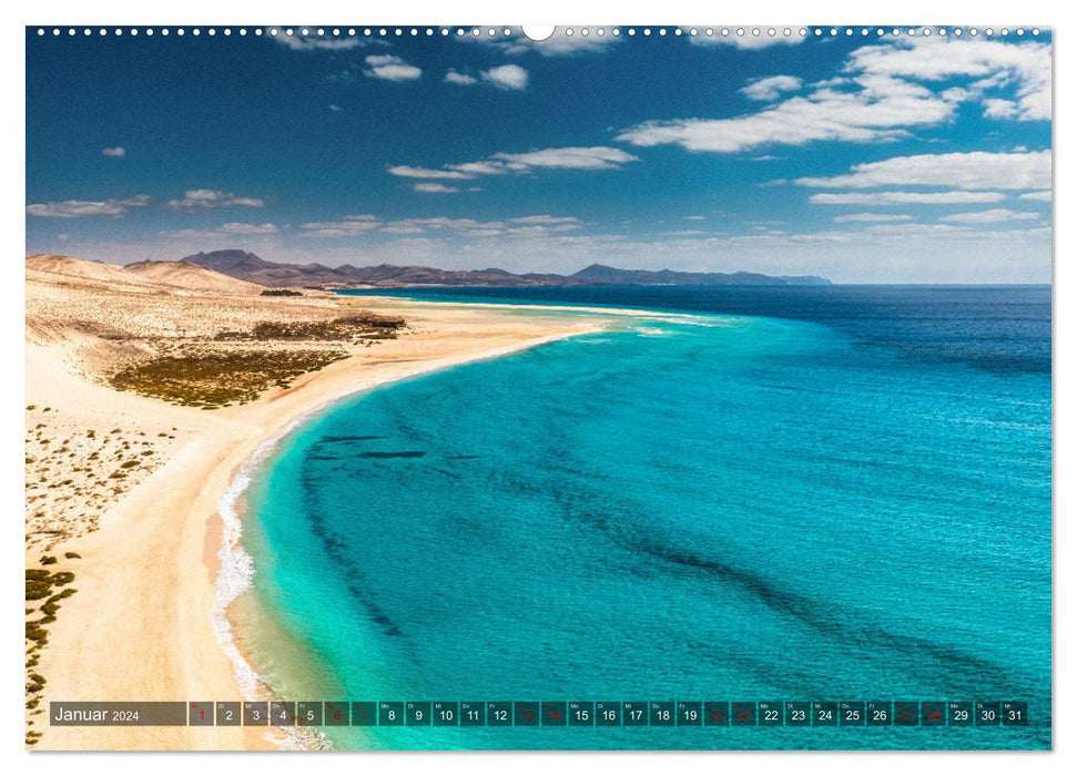 The Canary Islands of Tenerife, Gran Canaria and Fuerteventura (CALVENDO Premium Wall Calendar 2024) 