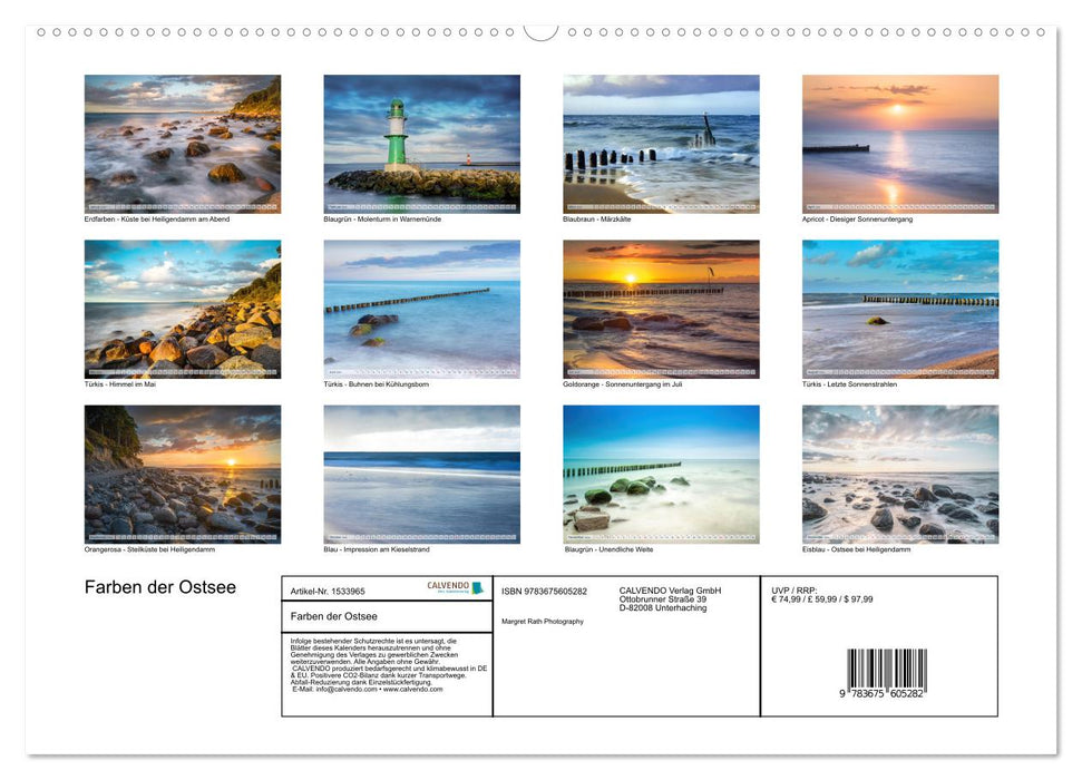 Farben der Ostsee (CALVENDO Premium Wandkalender 2024)