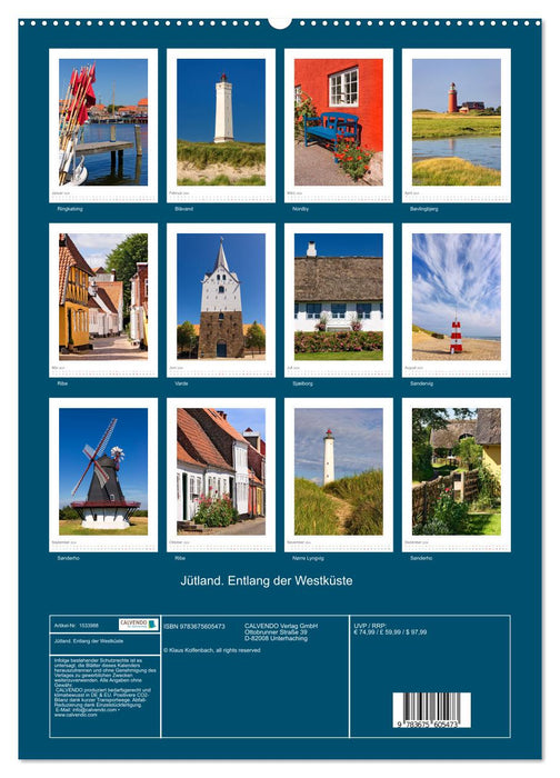 Jütland. Entlang der Westküste (CALVENDO Premium Wandkalender 2024)