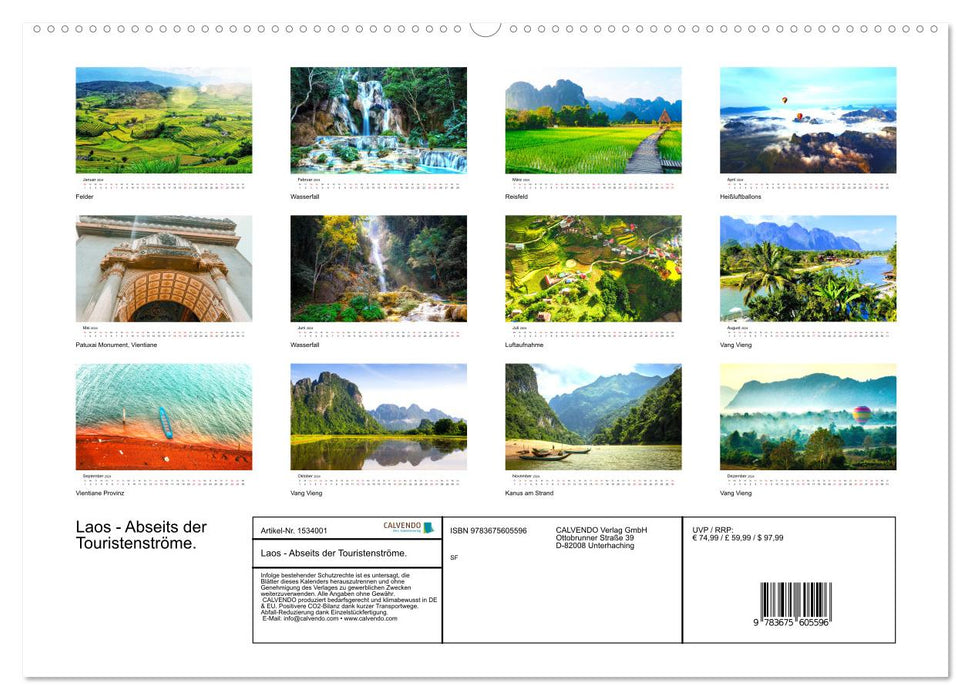 Laos - Abseits der Touristenströme. (CALVENDO Premium Wandkalender 2024)