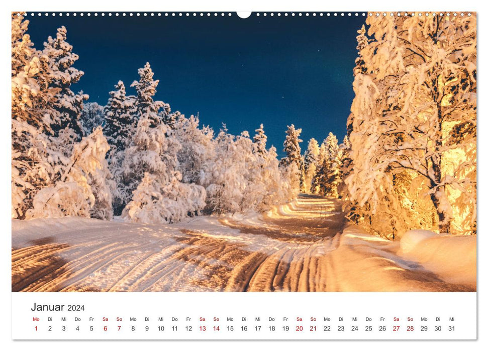 Finnland - Den Polarlichtern nahe. (CALVENDO Premium Wandkalender 2024)