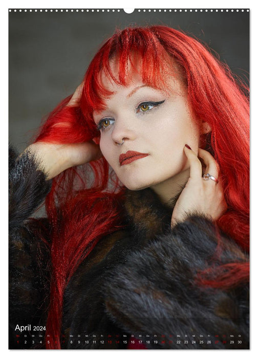 Beauty Faces, fotografiert von Michael Allmaier (CALVENDO Premium Wandkalender 2024)