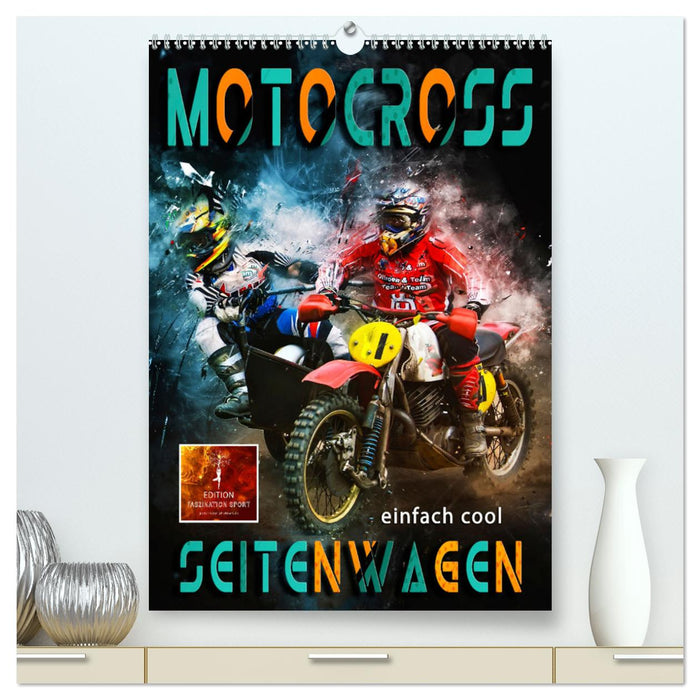 Motocross Seitenwagen - einfach cool (CALVENDO Premium Wandkalender 2024)