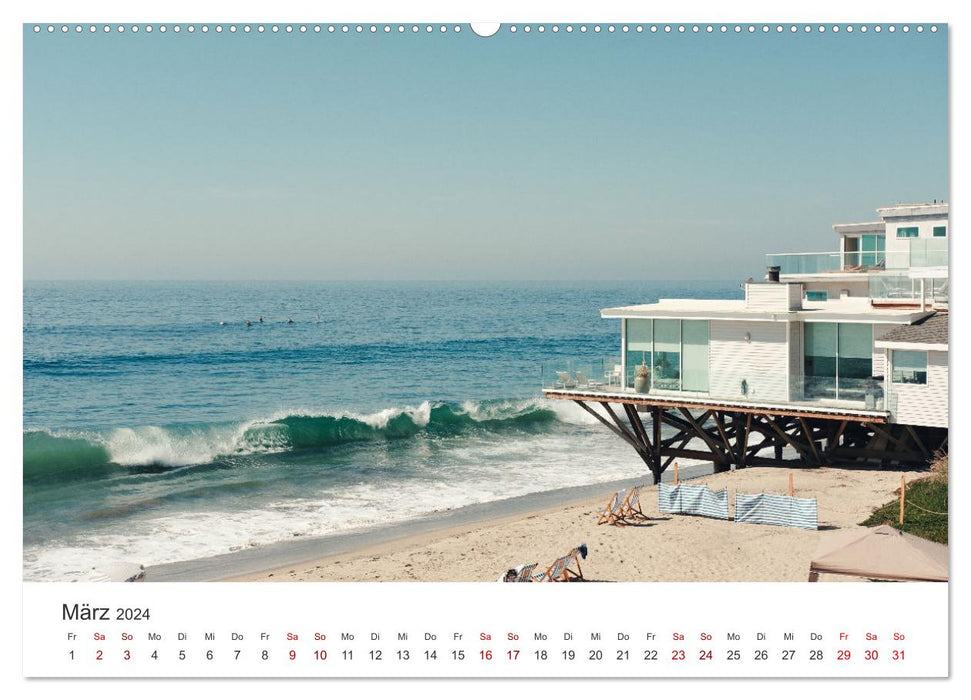 Malibu - The beautiful city of beaches and movie stars. (CALVENDO Premium Wall Calendar 2024) 