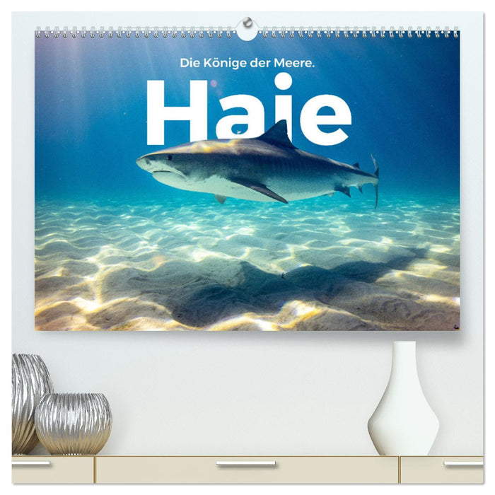 Sharks - kings of the seas. (CALVENDO Premium Wall Calendar 2024) 