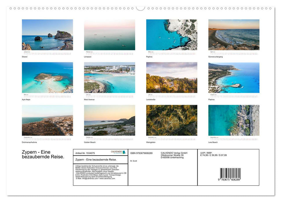 Cyprus - An enchanting journey. (CALVENDO Premium Wall Calendar 2024) 