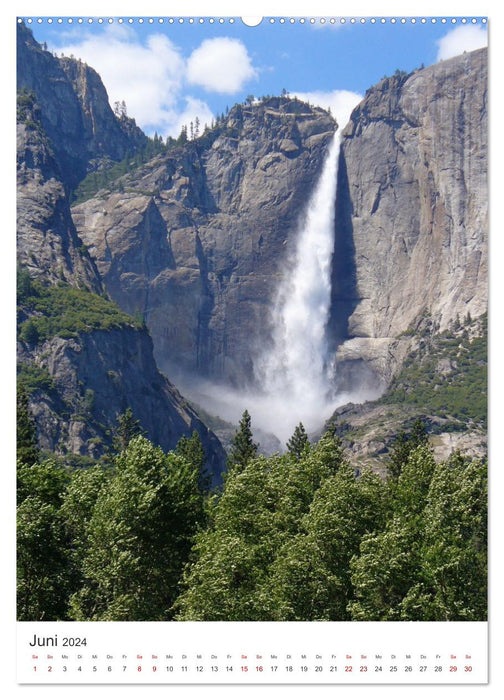 Yosemite National Park - The beautiful national park in California. (CALVENDO Premium Wall Calendar 2024) 