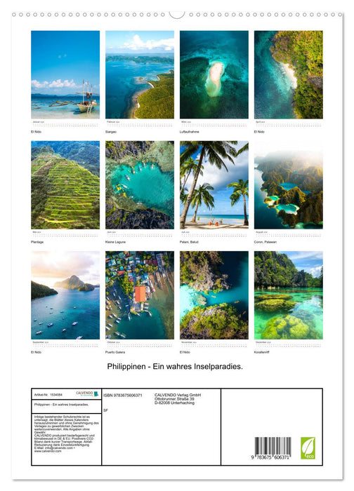 Philippines - A true island paradise. (CALVENDO Premium Wall Calendar 2024) 