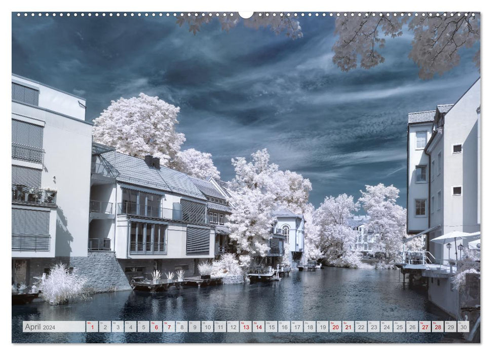 Erfurt - infrared photographs by Kurt Lochte (CALVENDO Premium Wall Calendar 2024) 