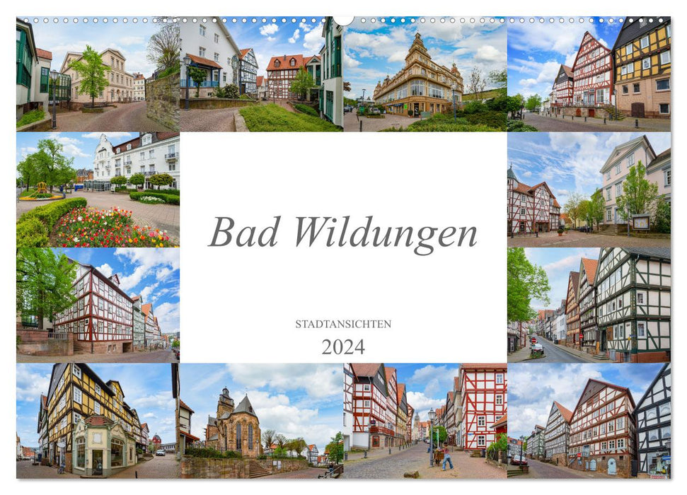 Bad Wildungen Stadtansichten (CALVENDO Wandkalender 2024)