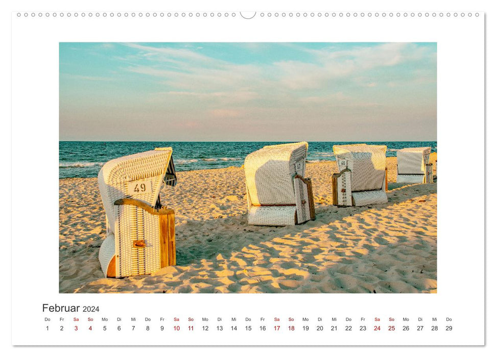 Usedom - a dream travel destination (CALVENDO Premium Wall Calendar 2024) 