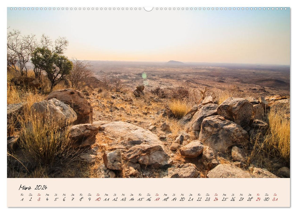 Namibia - From Sossusvlei to Etosha National Park (CALVENDO Premium Wall Calendar 2024) 