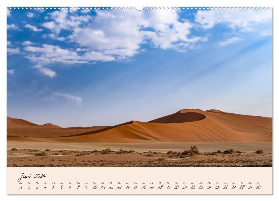 Namibia - From Sossusvlei to Etosha National Park (CALVENDO Premium Wall Calendar 2024) 