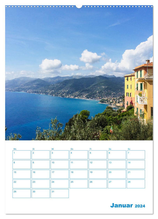 Blauer Ligurien Sommer (CALVENDO Wandkalender 2024)