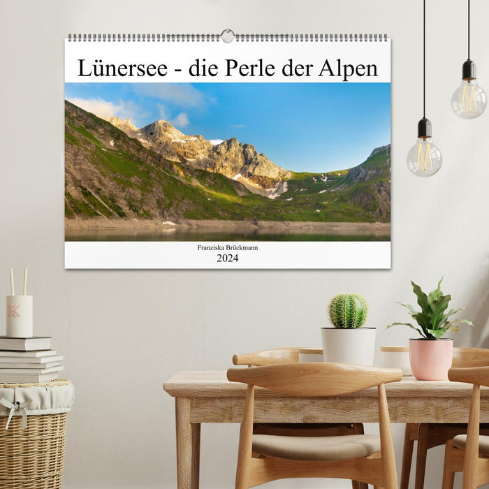 Lünersee - the blue pearl of the Alps (CALVENDO wall calendar 2024) 