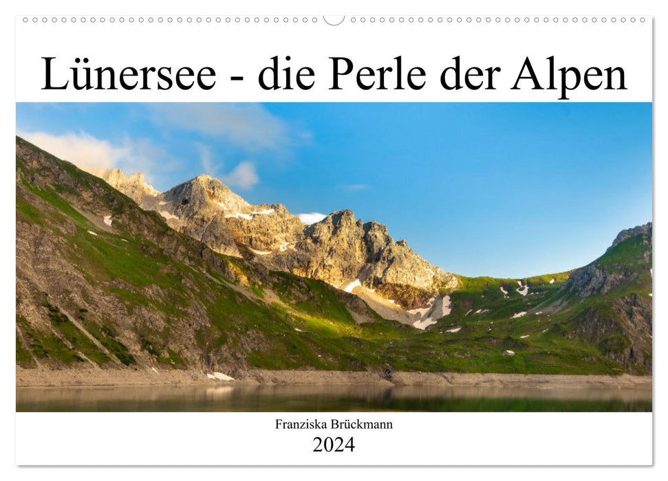 Lünersee - the blue pearl of the Alps (CALVENDO wall calendar 2024) 