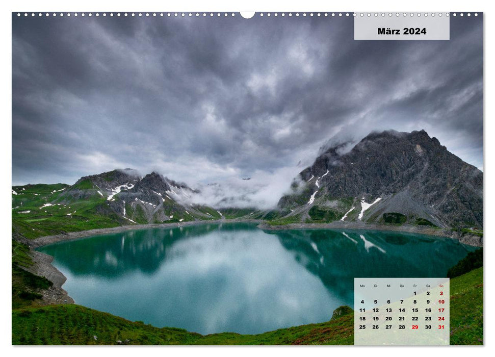 Lünersee - the blue pearl of the Alps (CALVENDO wall calendar 2024) 