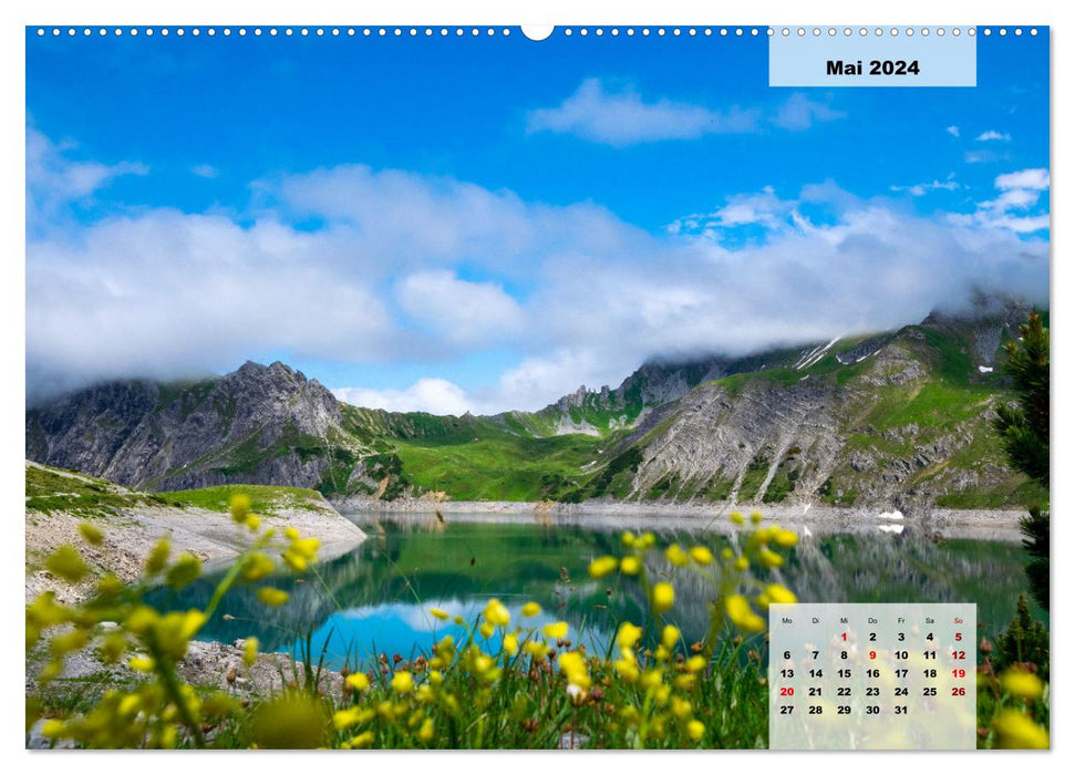 Lünersee - die blaue Perle der Alpen (CALVENDO Wandkalender 2024)