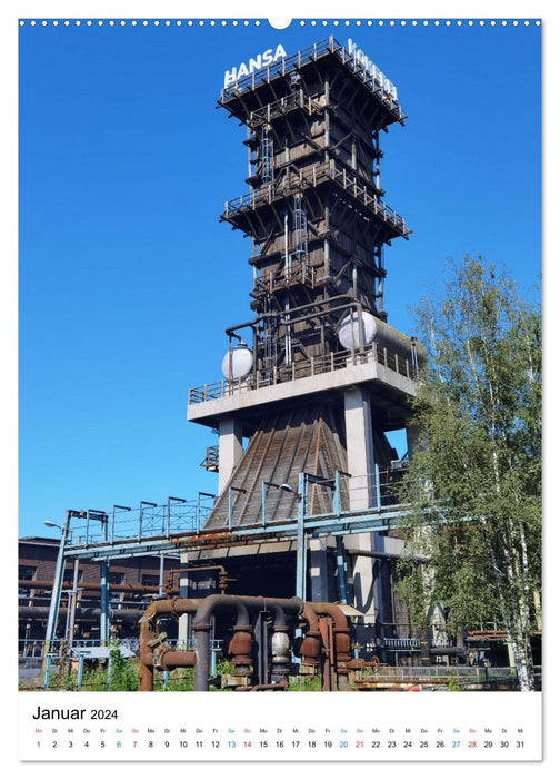 Fallen out of time - monuments of heavy industry (CALVENDO wall calendar 2024) 