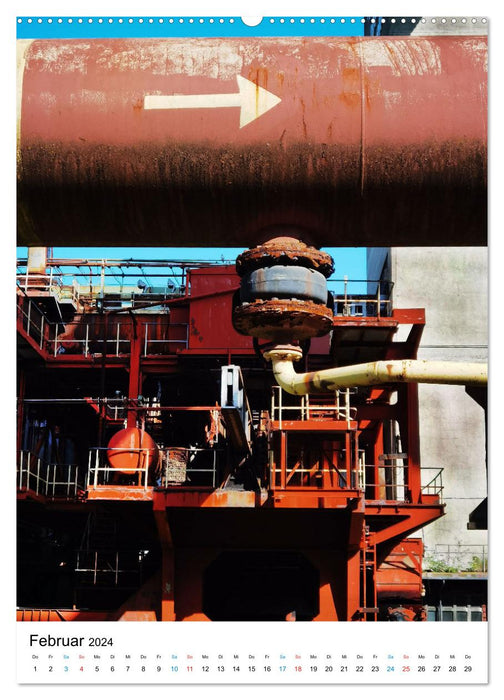 Fallen out of time - monuments of heavy industry (CALVENDO wall calendar 2024) 