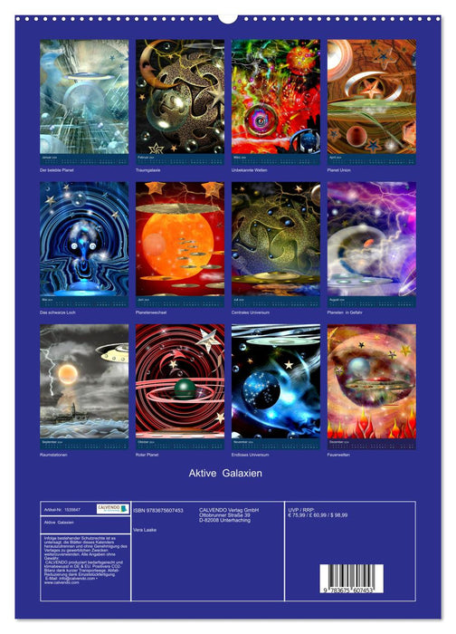 Active galaxies (CALVENDO Premium Wall Calendar 2024) 