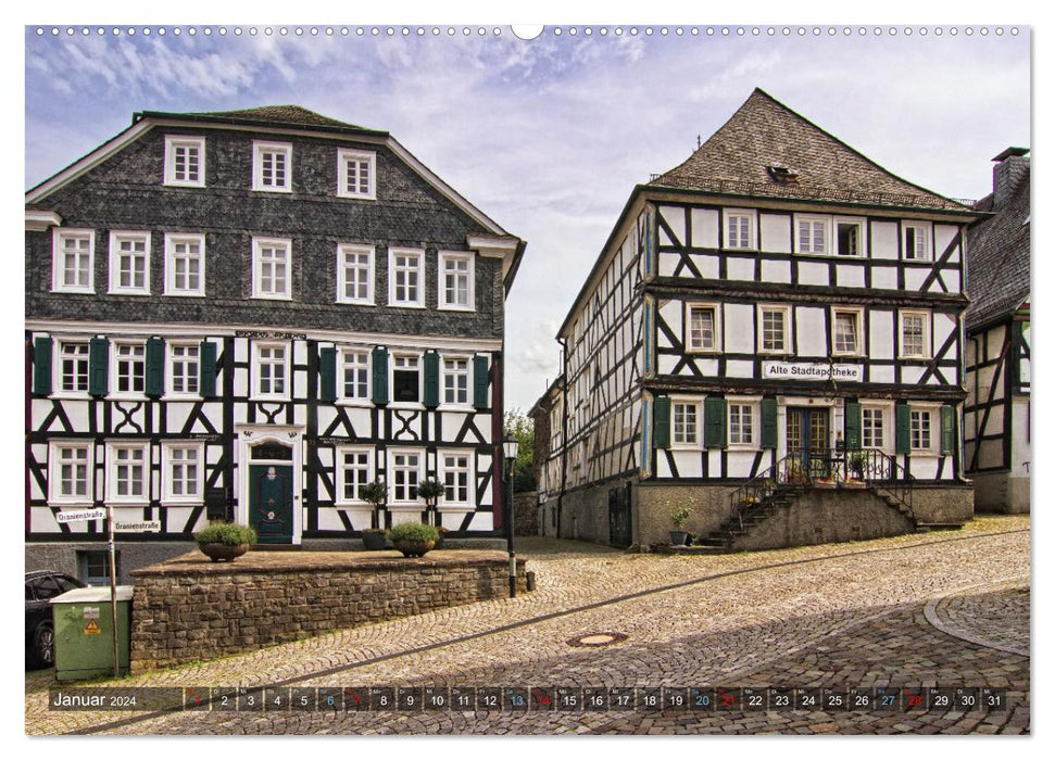 Stadtansichten Freudenberg. Der alte Flecken, die historische Altstadt. (CALVENDO Premium Wandkalender 2024)