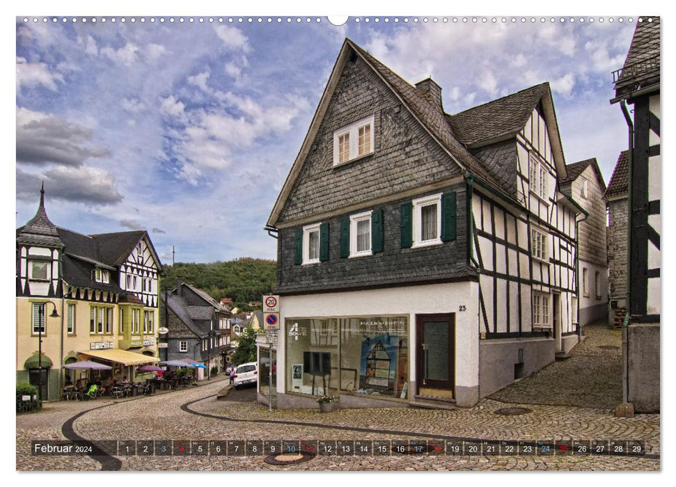 Stadtansichten Freudenberg. Der alte Flecken, die historische Altstadt. (CALVENDO Premium Wandkalender 2024)