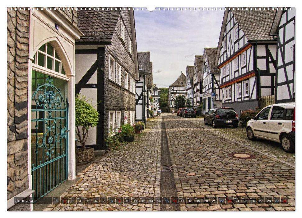 City views of Freudenberg. The old spot, the historic old town. (CALVENDO Premium Wall Calendar 2024) 