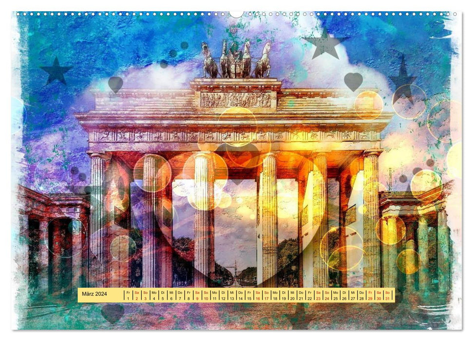 Berlin Ick Love You (CALVENDO Premium Wall Calendar 2024) 