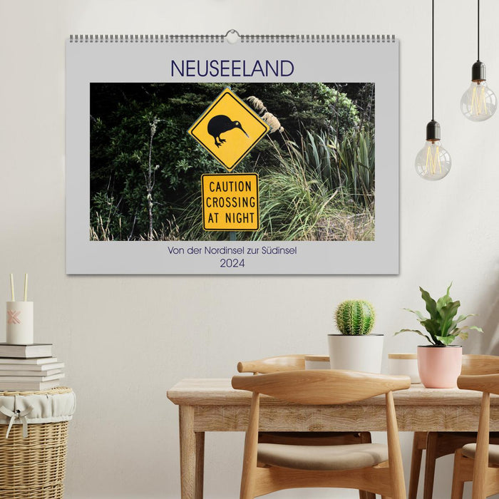 Neuseeland - Von der Nordinsel zur Südinsel (CALVENDO Wandkalender 2024)