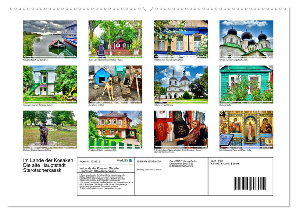 In the land of the Cossacks - The old capital Starocherkassk (CALVENDO wall calendar 2024) 