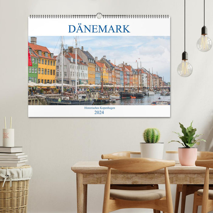 Denmark - Historic Copenhagen (CALVENDO Wall Calendar 2024) 