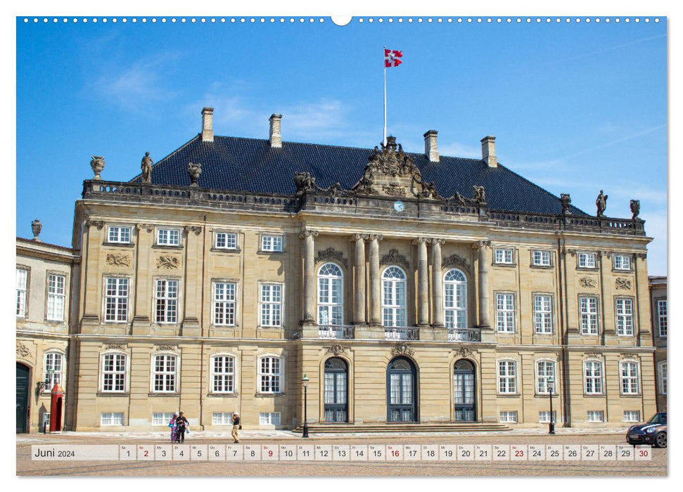 Denmark - Historic Copenhagen (CALVENDO Wall Calendar 2024) 