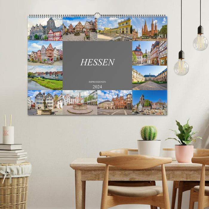 Hessen Impressionen (CALVENDO Wandkalender 2024)