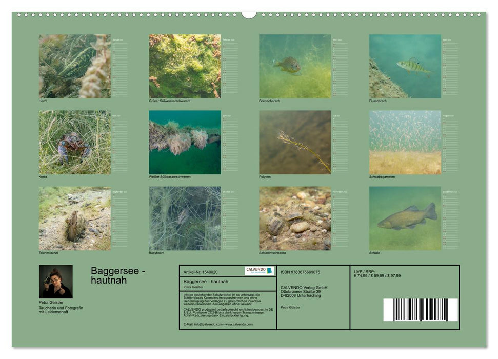 Baggersee -hautah (CALVENDO Premium Wandkalender 2024)