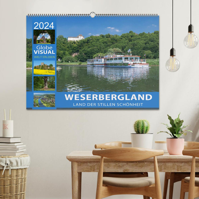 WESERBERGLAND - Land der stillen Schönheit (CALVENDO Wandkalender 2024)