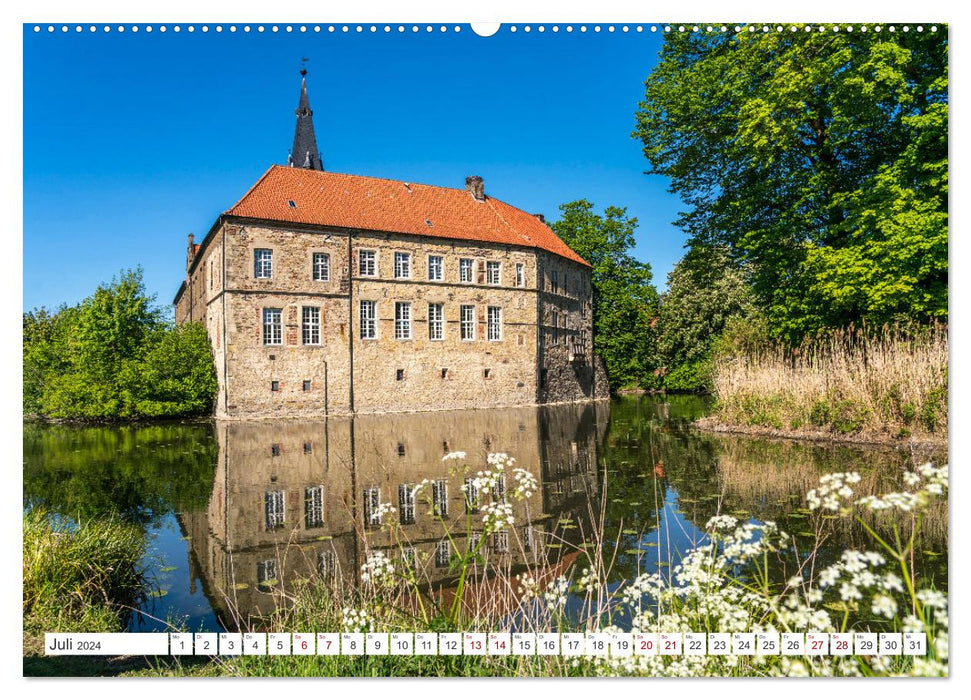 Wasserschlösser im Münsterland (CALVENDO Premium Wandkalender 2024)