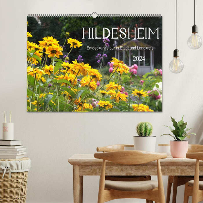 Hildesheim discovery tour in the city and district (CALVENDO wall calendar 2024) 