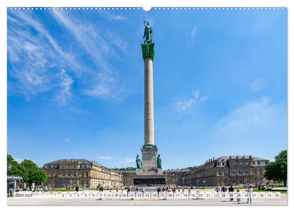 Stuttgart city tour (CALVENDO wall calendar 2024) 