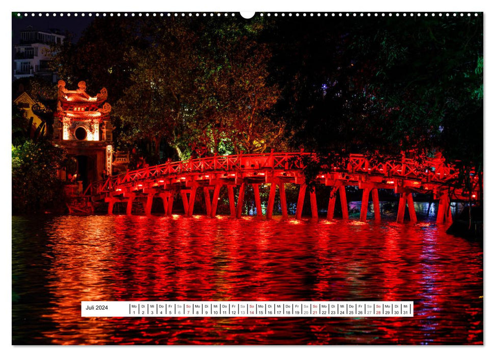 Faszinierendes Hanoi (CALVENDO Premium Wandkalender 2024)