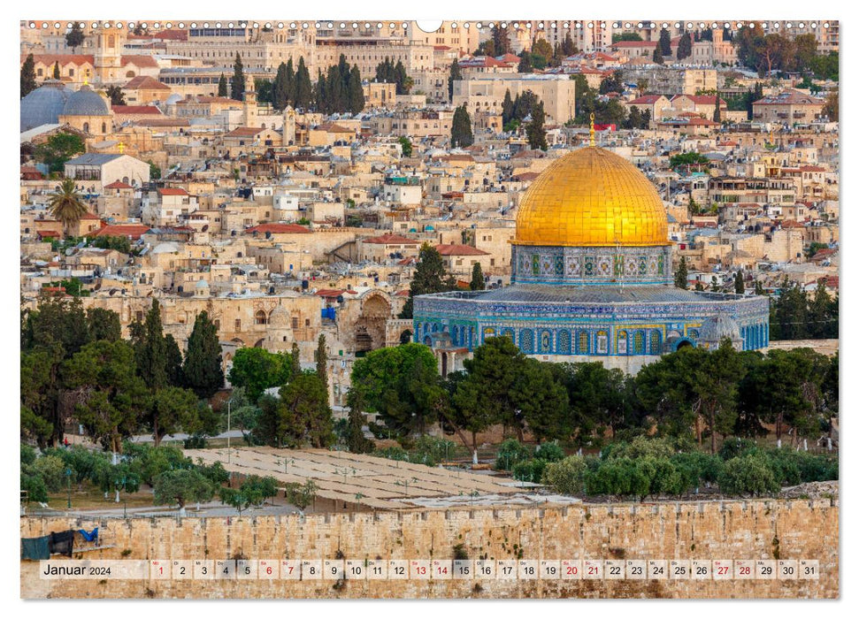 Israel &amp; Palestine - Journey through the Holy Land (CALVENDO Premium Wall Calendar 2024) 