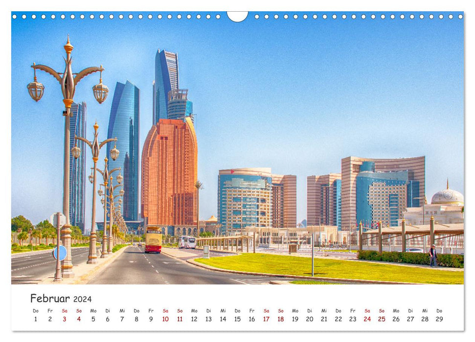 Abu Dhabi – Métropole enchanteresse (Calendrier mural CALVENDO 2024) 